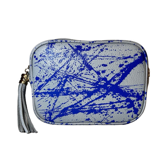 Pochette Vera pelle “ Blue soap”