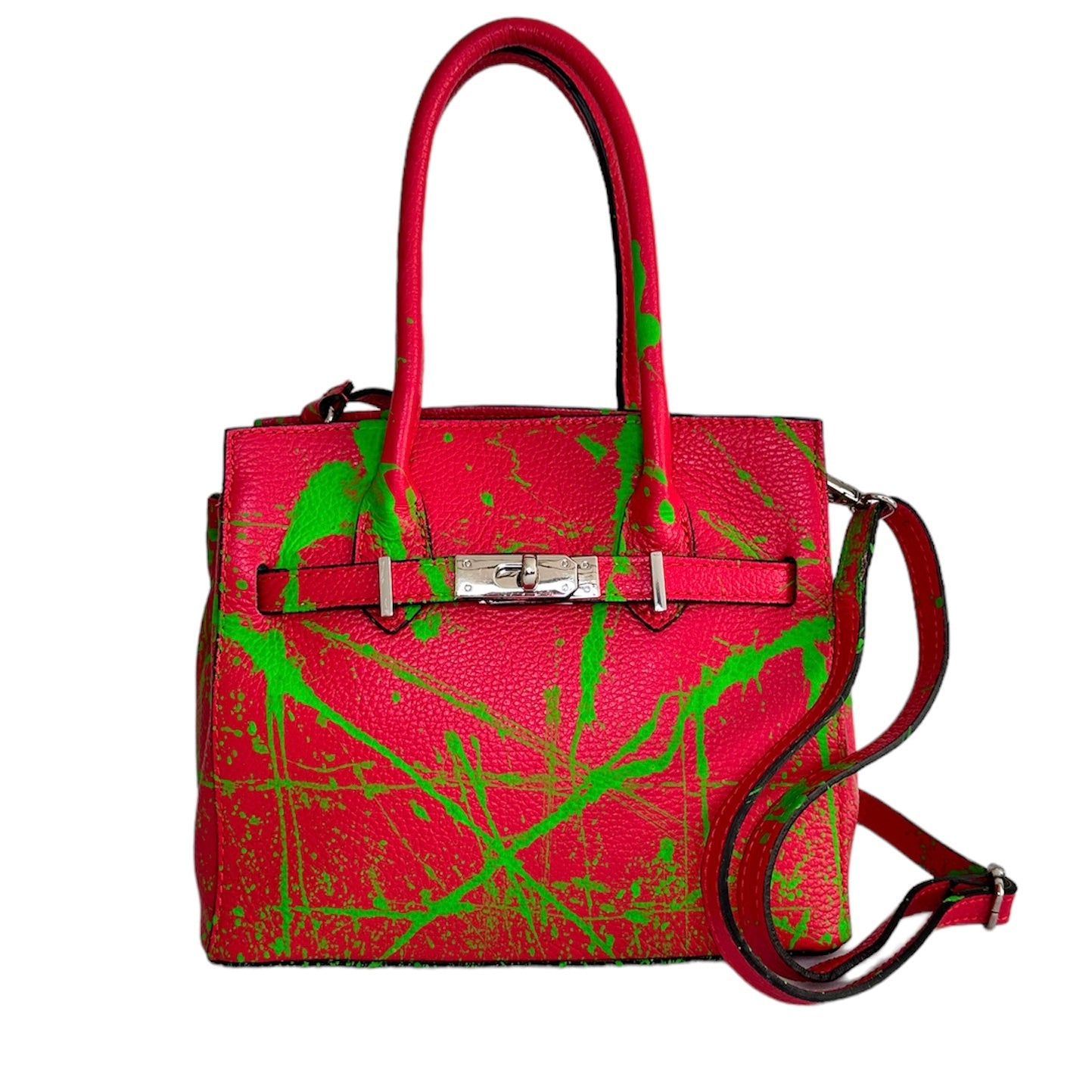 Borsa Vera pelle “Kelly Strawberry”