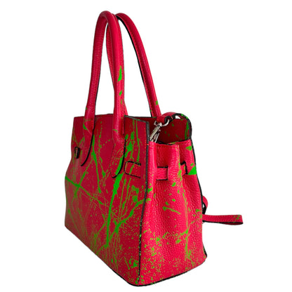 Borsa Vera pelle “Kelly Strawberry”