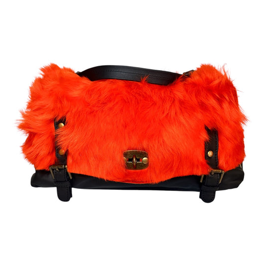 Borsa con pelliccia “Eco Fur Red”