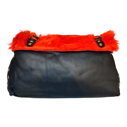 Borsa con pelliccia “Eco Fur Red”