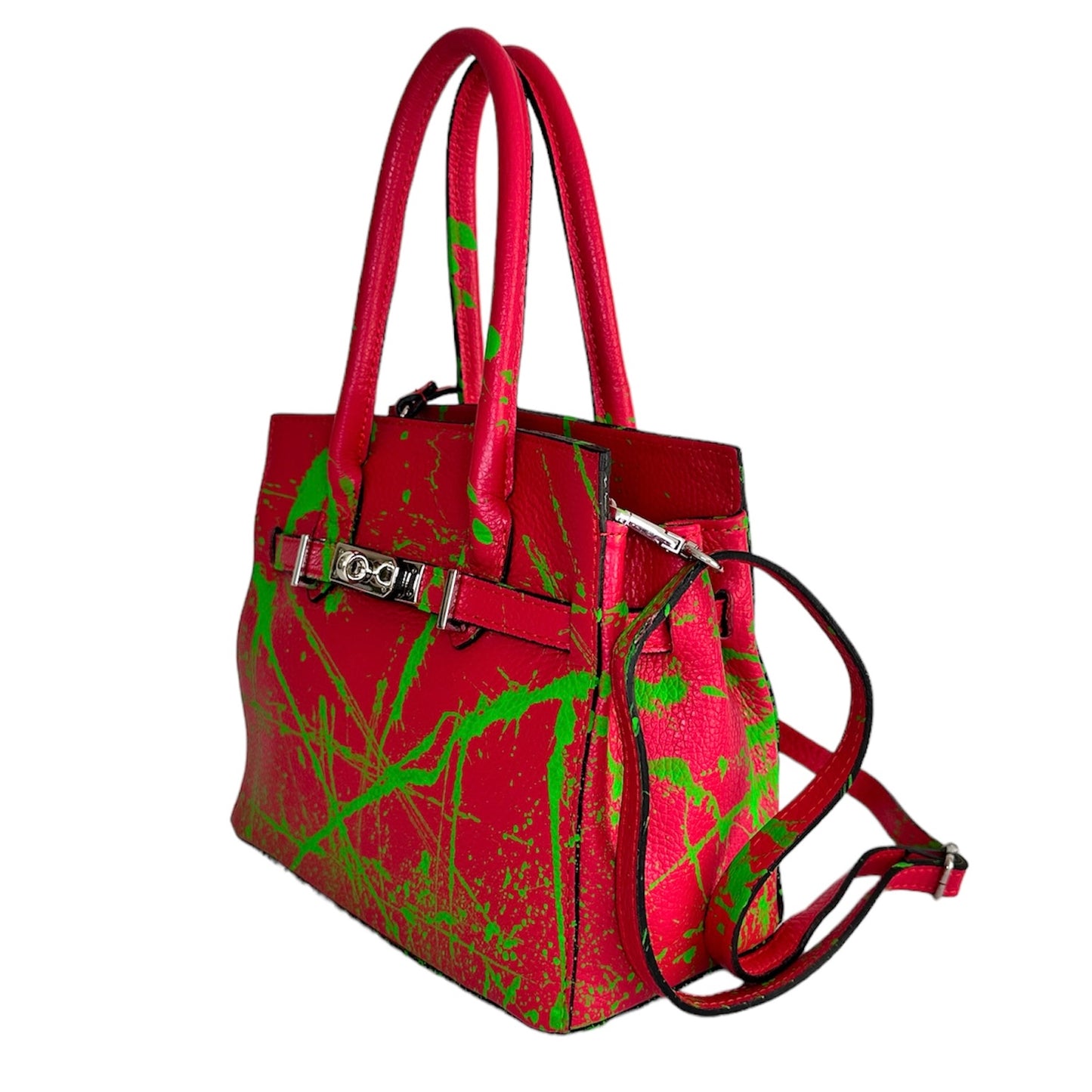 Borsa Vera pelle “Kelly Strawberry”