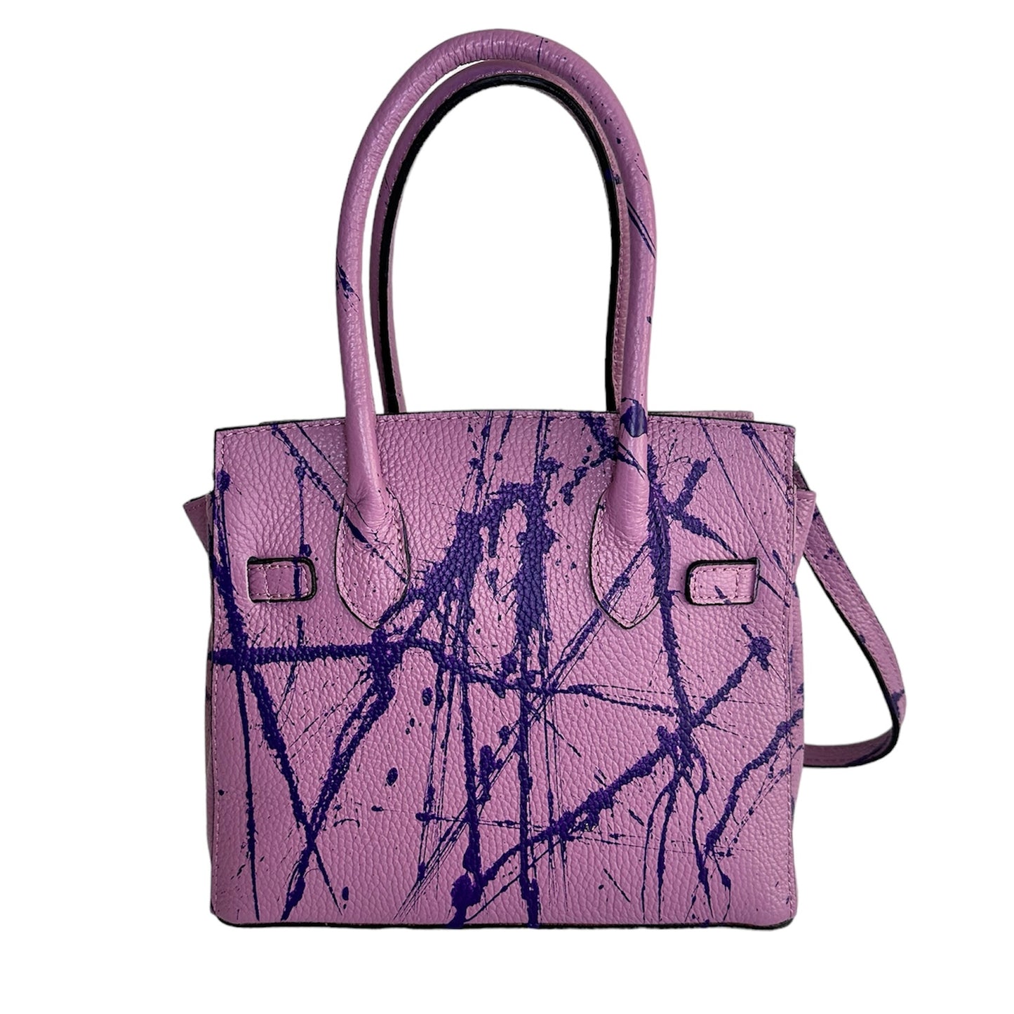 Borsa Vera pelle “Kelly Violet”